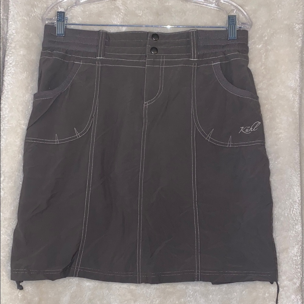 Kuhl Women's Charcoal Skirt with shorts